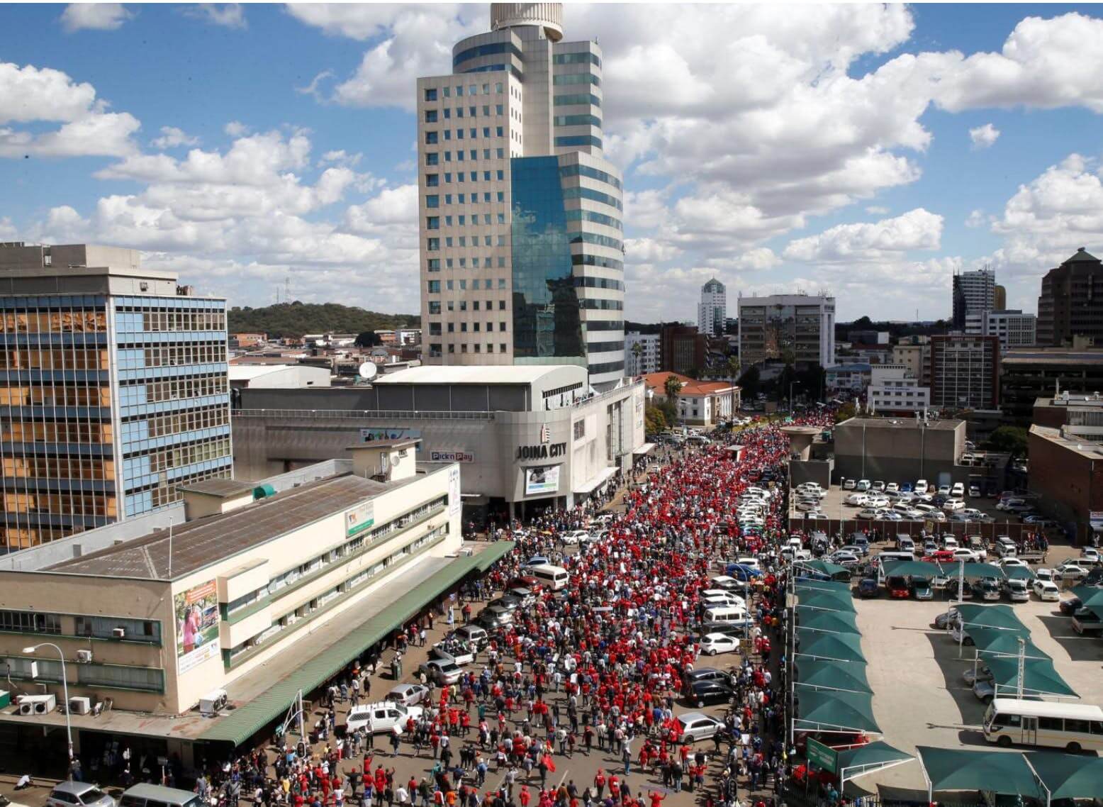 Zimbabwe opposition marches on electoral agency to demand reforms