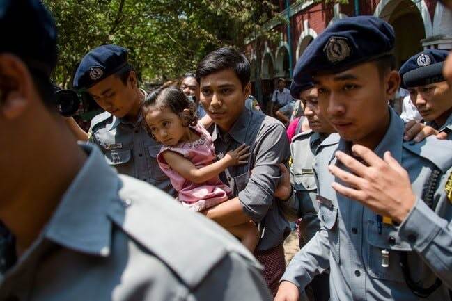 Myanmar Jails Two Reporters for Exposing a Massacre